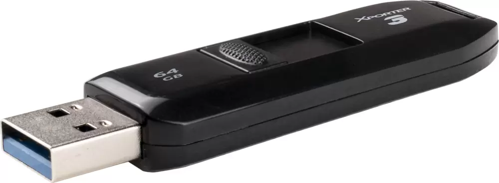 USB 3.2 64GB Patriot Xporter 3, PSF64GX3B3U, 64GB, Черный ,flash USB 3.2, black