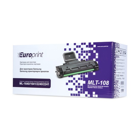 Картридж, Europrint, EPC-MLT-D108S, Для принтеров Samsung ML-1640/1641/2240/2241, 1500 страниц