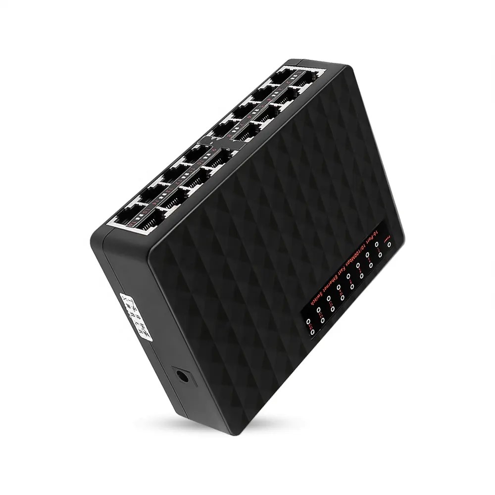 Сетевой коммутатор 16-порт, 10/100Mbps TXE159, чёрный