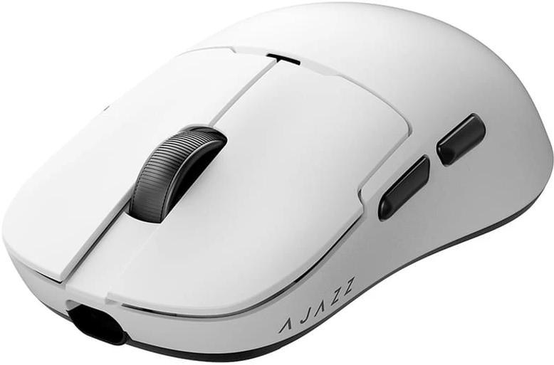 Мышь, Ajazz, AJ159/NLP/White, AJ159 NL P, Оптическая, Сенсор Ajazz-T PAW3395, до 26000 DPI, 650 IPS, 6 кнопок, Беспроводная, USB, Bluetooth, NearLink,