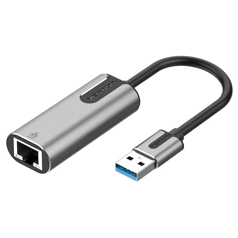 Сетевая карта Адаптер USB Vention CEWHB <USB 3.0-A to Gigabit Ethernet Adapter Gray 0.15M Aluminum Alloy Type>