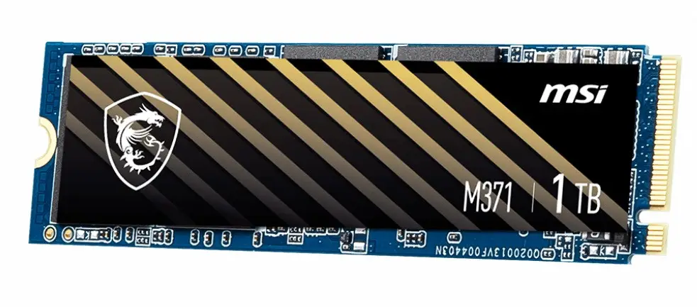 1 000 GB SSD M.2 MSI SPATIUM M371 M.2 PCIe NVMe R2000Mb/s W1600MB/s SPATIUM M371