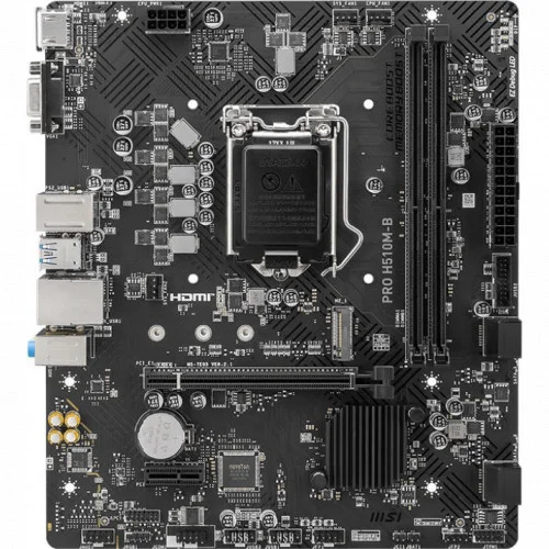 Мат.плата MSI PRO H510M-B LGA1200 iH510 2xDDR4 4xSATA3 1xM.2 VGA HDMI mATX