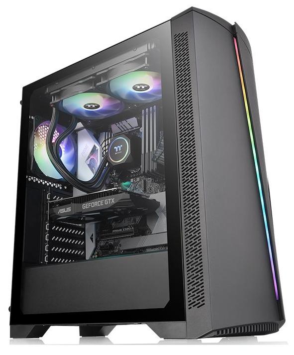 Кейс Thermaltake, H350 TG RGB, CA-1R9-00M1WN-00, ATX/Micro ATX/Mini-ITX, USB 1*3.0/2*2.0, HD-Audio,