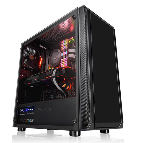 Кейс Thermaltake, Versa J23 TG, CA-1L6-00M1WN-00, ATX/Micro ATX/Mini-ITX, USB 3.0/2*2.0, HD-Audio+Mi