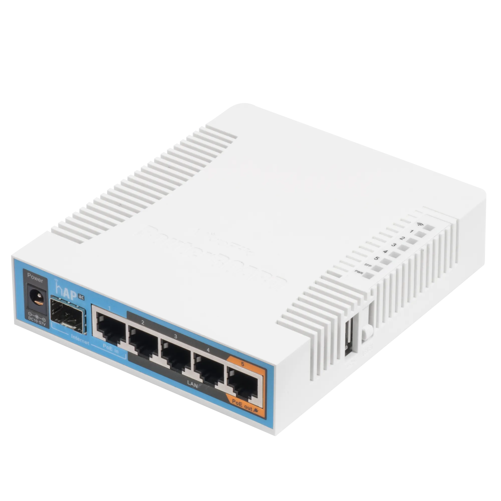 WiFi точка доступа MikroTik hAP ac,point/router,802.11 ac/b/g/n,4+1 RJ45,SFP,[RB962UiGS-5HacT2HnT]