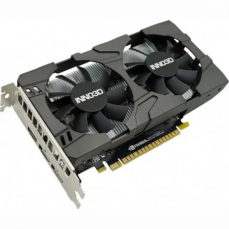 Видеокарта 4 Gb Inno3D GTX1630 TWIN X2 OC, 4G GDDR6 64bit HDMI 2xDP N16302-04D6X-1177VA25