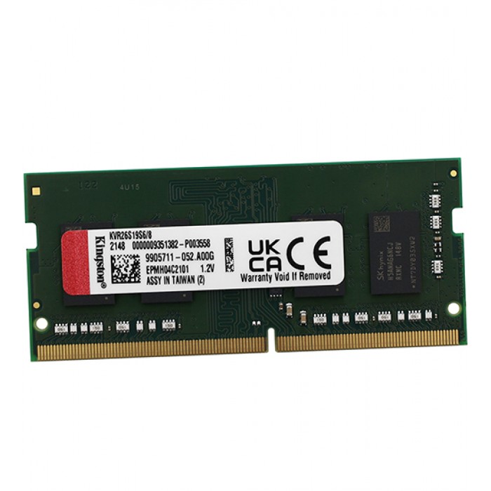 SODIMM DDR4 Kingston, KVR26S19S6/8, DDR4, 8 GB ,SO-DIMM <2666MHz> CL19, 8 chip