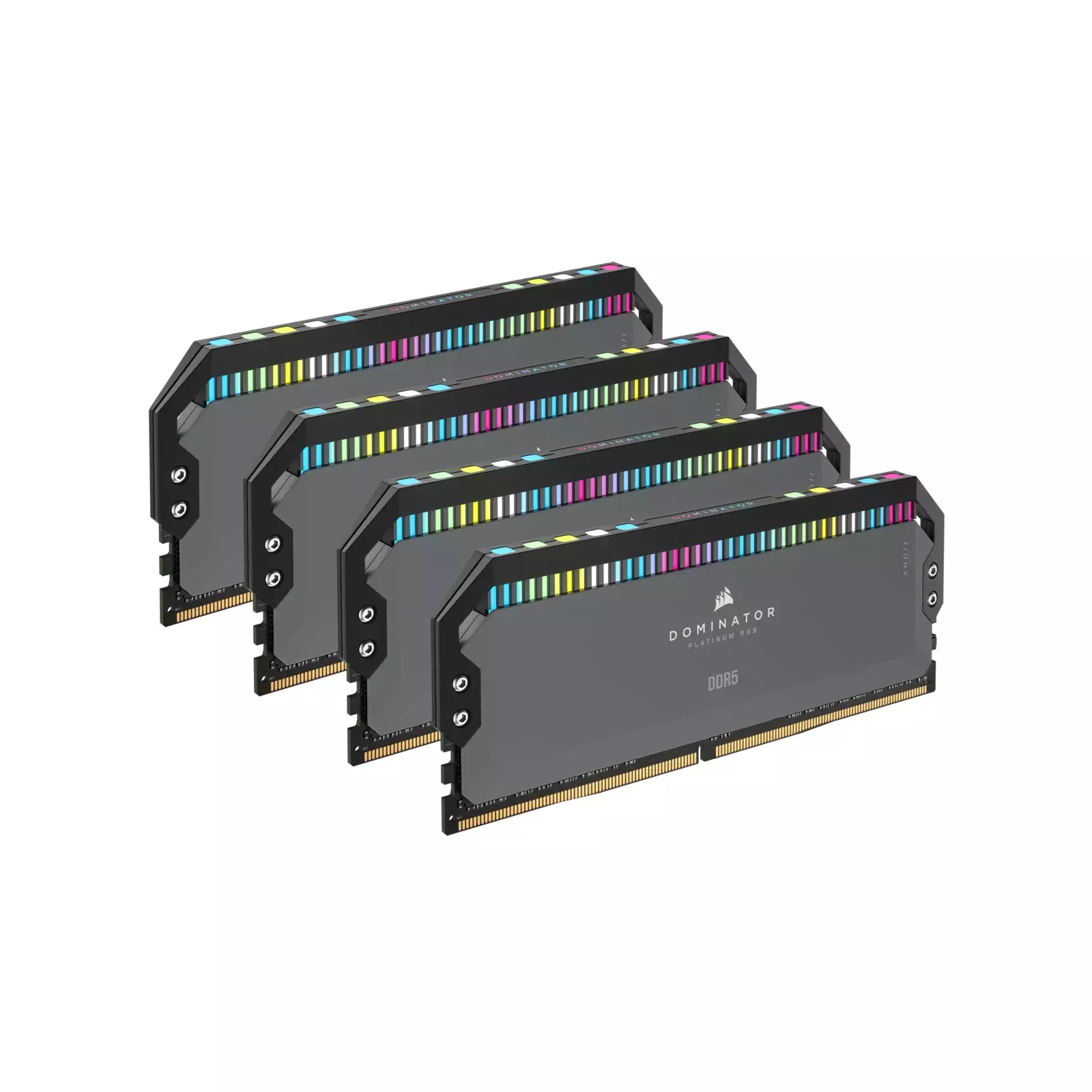 DDR5 64 Gb KIT CORSAIR DDR5, 5600MT/s 64GB 4x16GB DIMM, 36-36-36-76, Std PMIC, XMP 3.0, DOMINATOR PLATINUM RGB DDR5 Cool Gray Heatspreader, Black PCB,