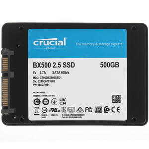 500 GB SSD Crucial BX500, CT500BX500SSD1 ,SATA SATA 6Gb/s