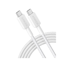 Интерфейсный кабель, Anker, 322 (A81F5G21), USB-C to USB-C,1М, Белый