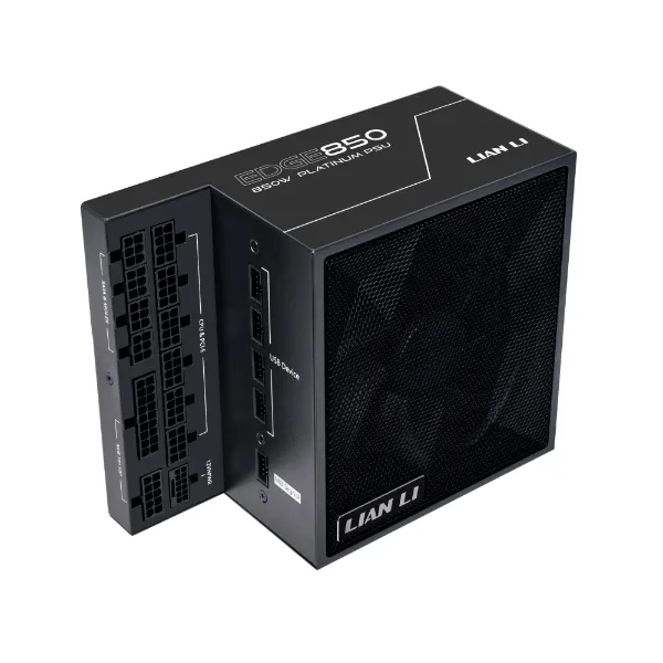 Блок питания Lian Li EG1000 BLACK 1000W Full Modular, 80+ PLATINUM, КПД 92,36%, 25.96dBA, FAN 120MM FDB, 2000rpm, Black G9P.EG1000.BE00.EU