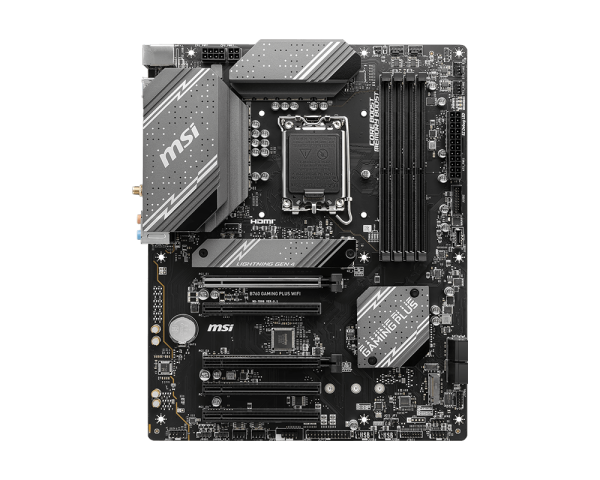 Мат.плата MSI B760 GAMING PLUS WIFI DDR4 LGA1700 B760 4xDDR4 4xSATA3 RAID 2xM.2 HDMI DP ATX