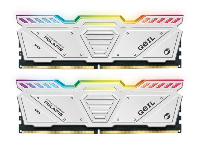 32 Gb DDR5 Geil Kit (2x16GB) POLARIS RGB 5600Mhz 1.35V GOSW532GB5600C46DC White 32 Gb DDR5 Geil Kit (2x16GB) POLARIS RGB 5600Mhz 1.35V GOSW532GB5600C46DC White