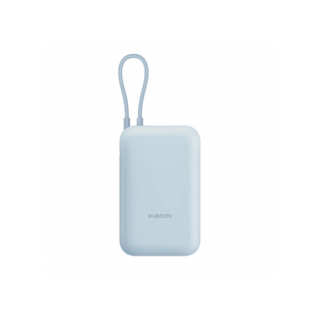 Портативный внешний аккумулятор, Xiaomi, Power Bank 10000mAh (Integrated Cable) Ice Blue GL, P15ZM/BHR9073GL, 105,2 x 26,9 x 65,2 мм, Мощность аккумул