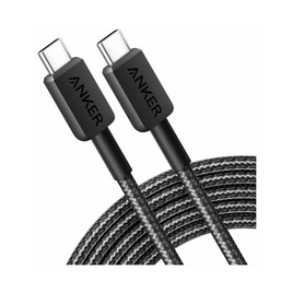 Интерфейсный кабель, Anker, 322 (A81F5G11), USB-C to USB-C,1м, Черный