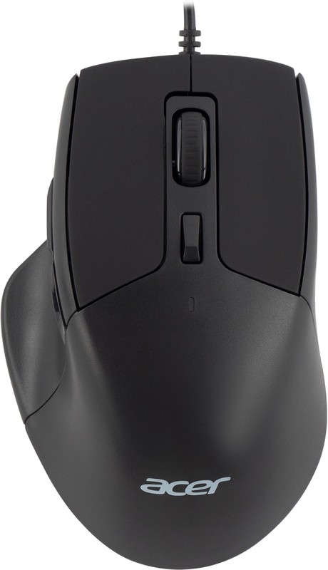 Мышь Acer OMW130, USB, Черный ,Mouse Optical 3600 dpi, 6 button, 1.5m cable, black