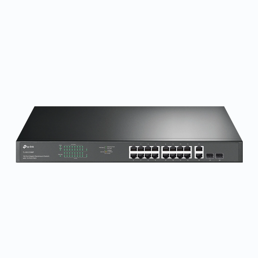 Коммутатор PoE+ GbE 18-портовый Tp-Link TL-SG1218MP <18-портовый гигабитный коммутатор с 16 портами