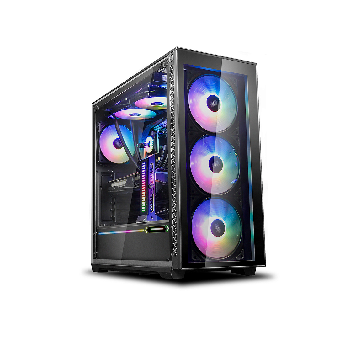 Кейс, Deepcool, MATREXX 70 ADD-RGB 3F DP-ATX-MATREXX70-BKG0P-3F, E-ATX/ATX/Micro ATX, USB 3.0*2/2.0*