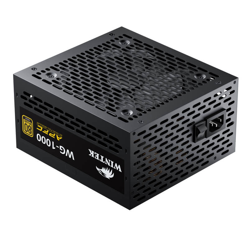 Блок питания Wintek WG-1000, 1000W, 20+4, 2*P8(4+4), 3*P6+2, 5*SATA, 3*MOLEX, 1*PCIE 5.1(12+4), 80+Gold, Full Modular