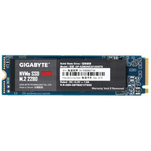 512 GB M.2 PCIe GIGABYTE G3NVME512G, M.2 2280, NVMe1.3, R1900/W1200