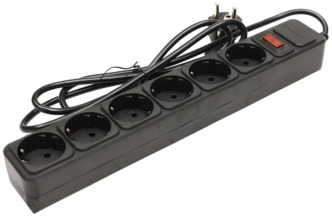 Сетевой фильтр S SMART SM-UN041K1F3M <белый, 10А, 4роз, 5М, Унив. роз, 3*USB, 3*Type-C>