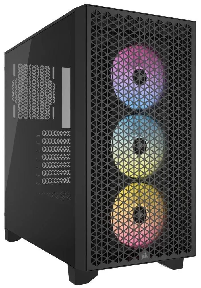 Корпус Corsair 3000D RGB Tempered Glass Mid-Tower, Black/CC-9011255-WW 