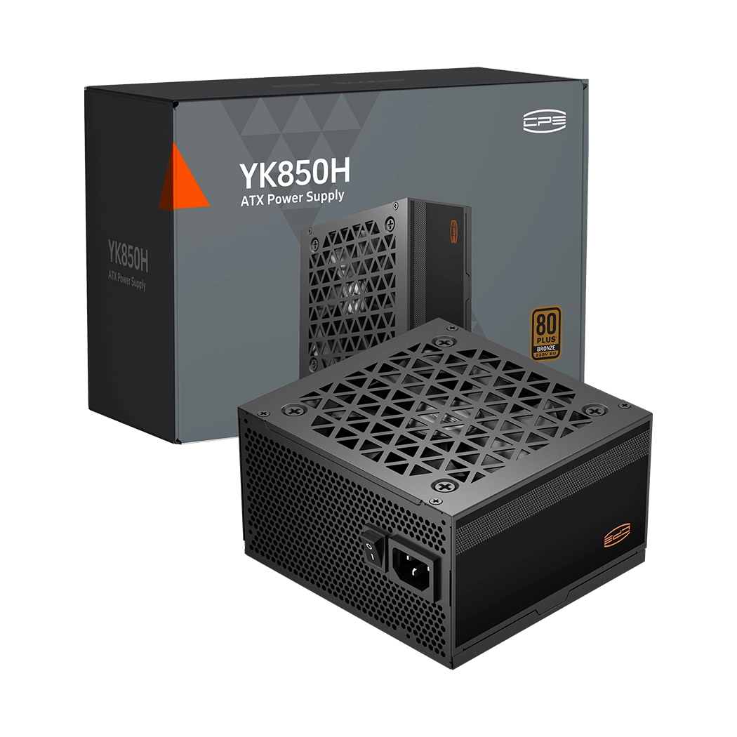 Блок питания PCCooler YK850H, 850W, Non Modular, 80+ BRONZE, Fan 120mm, P3-YK850H-B1H