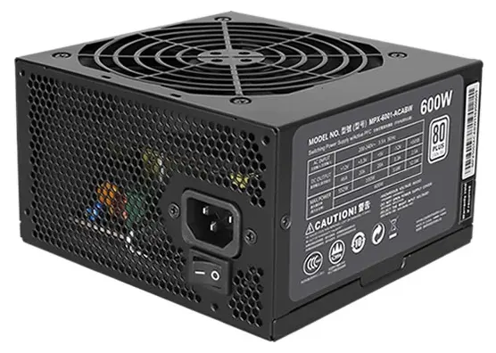 Блок питания CoolerMaster MasterWatt Lite 600W Вентилятор 12 см, 80PLUS, MPE-6001-ACABW-EU