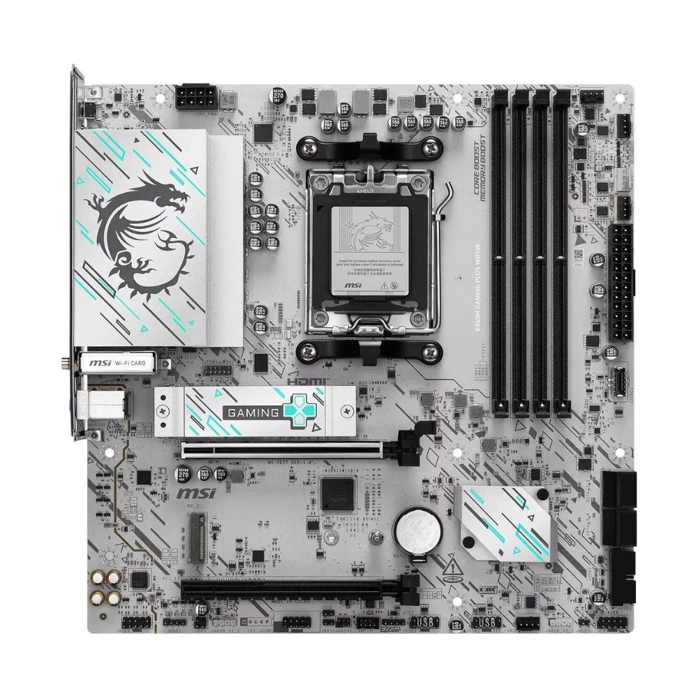 Мат.плата AMD MSI B840M GAMING PLUS WIFI6E AM5 4xDDR5 4xSATA3 RAID 2xM.2 HDMI Type-C mATX