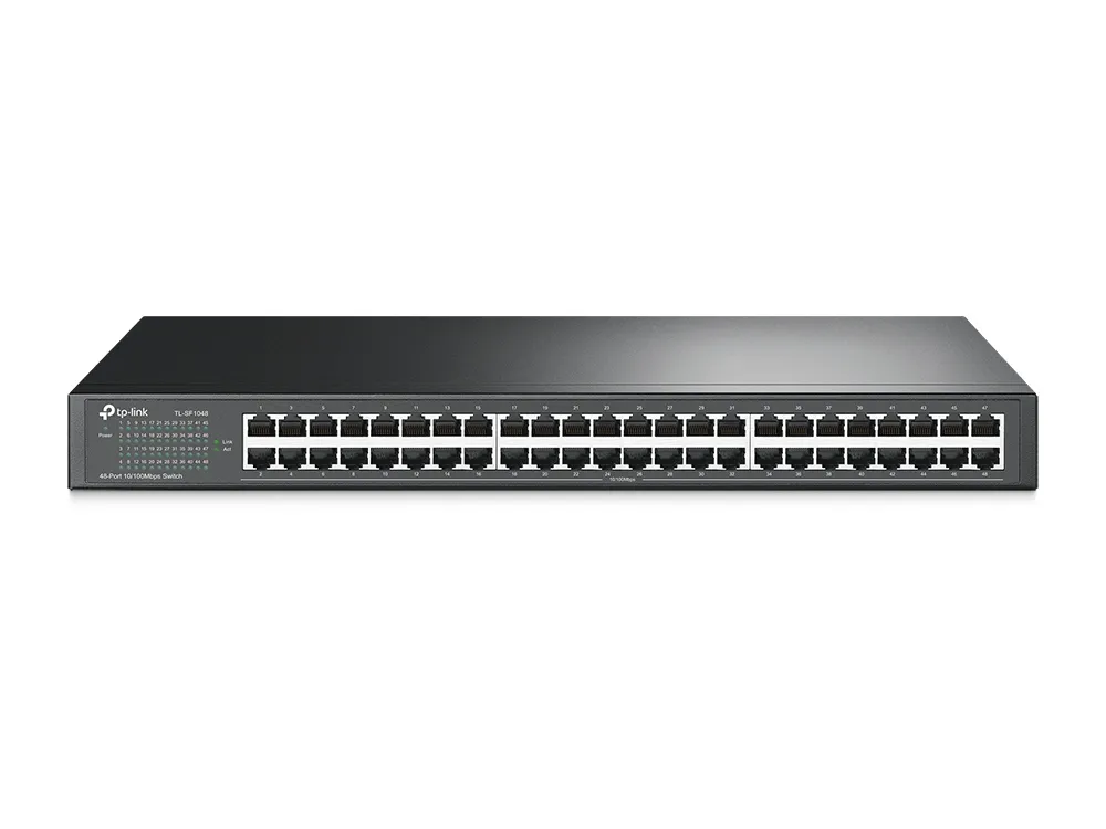 Коммутатор Tp-Link TL-SF1048 <48-port 10/100Mbit, 1U 19-дюймов, стоечный, металический корпус>