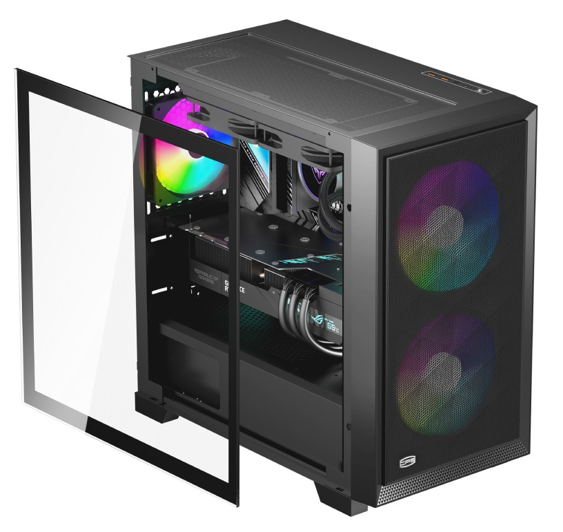 Корпус PCCooler C3 D310 ARGB BK EATX/ATX/mATX/ITX 2x3.5", 2x2.5", USB3.0, 2xUSB2.0, 2xFAN ARGB inclu