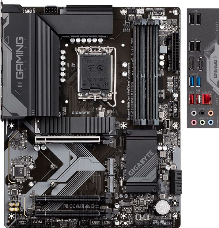 Мат.плата Gigabyte B760 GAMING X AX DDR4,LGA1700,4xDDR4,4xSATA3, Raid, 3xM.2 (PCI-E 4.0x4/x2), 1хDP,