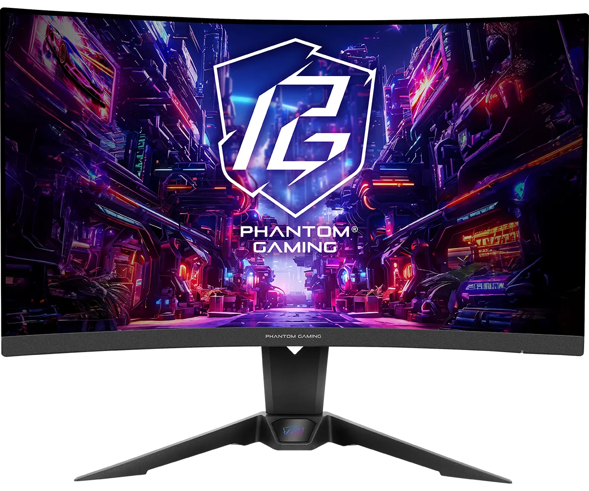 Монитор, ASRock, PG27QRT2A, 27", VA, 2560 x1440, 180Гц, 1мс, 16:9, 300 кд/м², 178/178, 5000:1, HDMIx2, DPx1, Черный