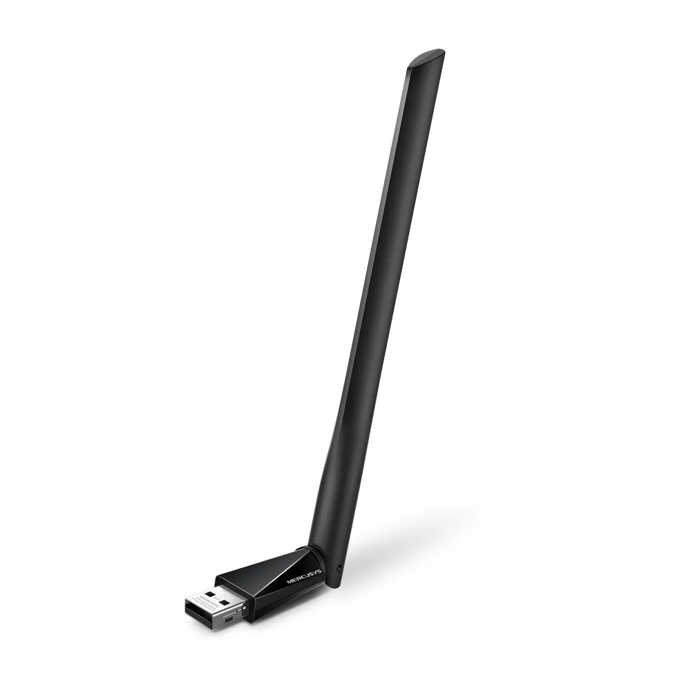 Сетевой адаптер беспроводной USB высокого усиления AC1300 Mercusys  MA30H <Двухдиапазонный Wi‑Fi USB‑адаптер высокого усиления, 867 Мбит/с на 5 ГГц + 