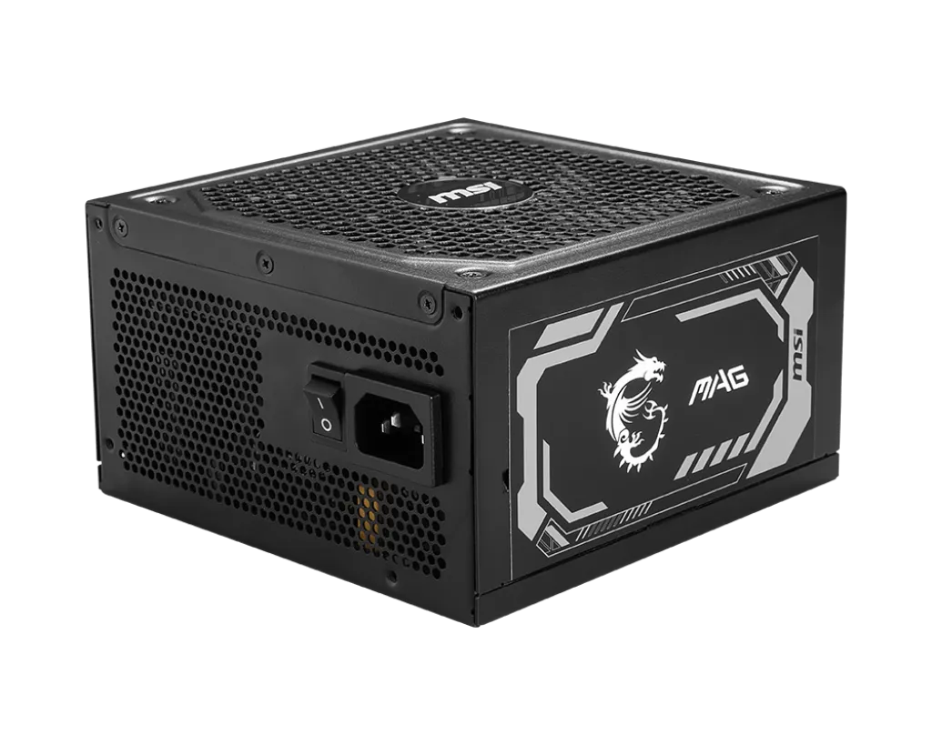 Блок питания MSI MAG A1000GL PCIE5, 1000W, Active PFC, 80+ GOLD, Full Modular, Поддержка видеокарт N