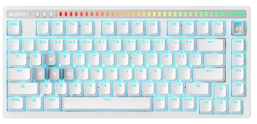 Клавиатура игровая Bloody AT75 White