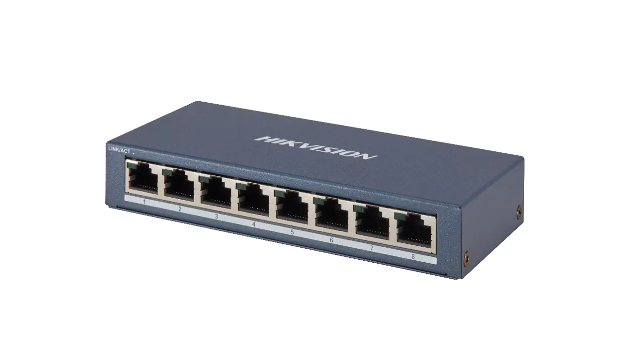 Сетевой коммутатор Hikvision DS-3E0508-E(B) ,Switch 8 port 10/100/1000M desk/rack