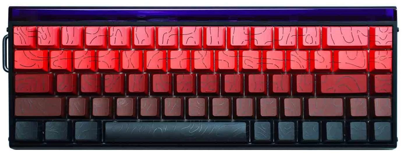 Клавиатура AULA HERO68HE, Magnetic, Black King switch, 68keys EN, wired, Black+Red and Black gradient/ HERO68HE BRBG