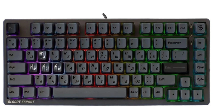 Клавиатура игровая Bloody MS76 Iron Grey
