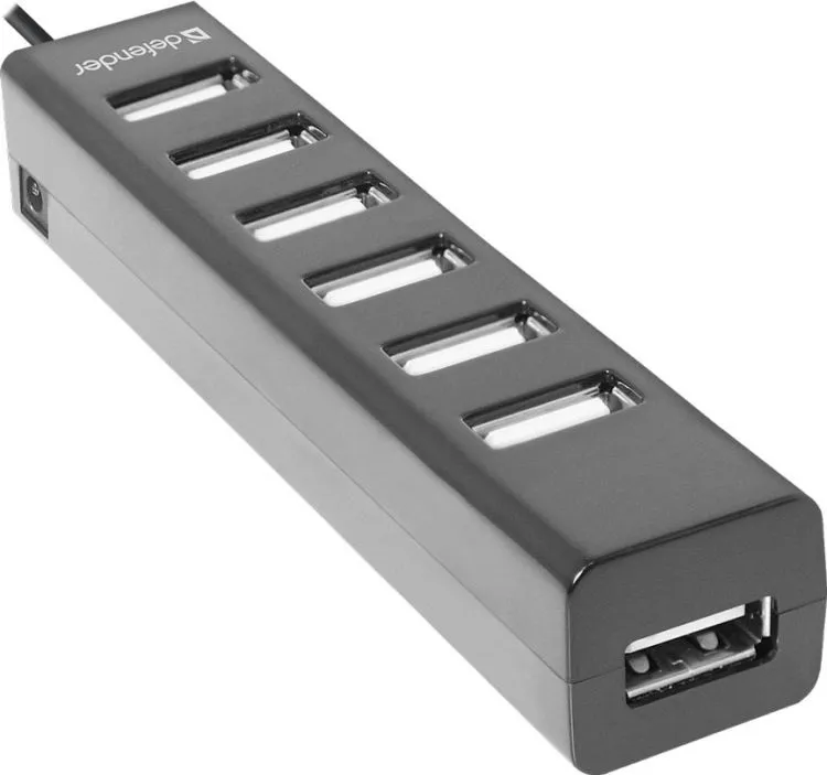 Расширитель USB Defender Swift USB2.0, 7 портов HUB