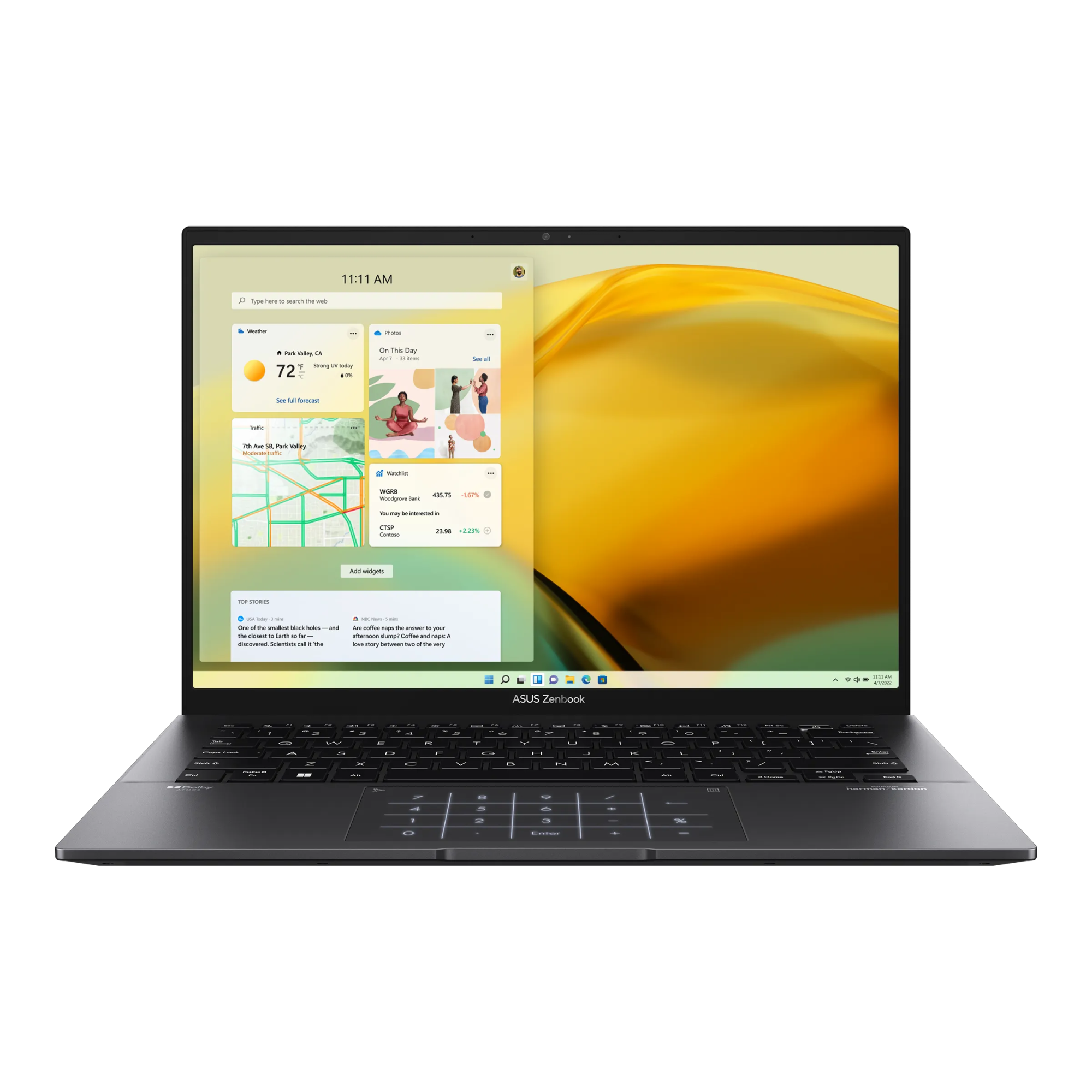ASUS Zenbook 14/ UM3402YA-KP855/ Ryzen 5 7430U/ 16 Gb/ 1 000 NVMe/ 14.0" 60 IPS/ DOS/ 0NB0W95-M01L20