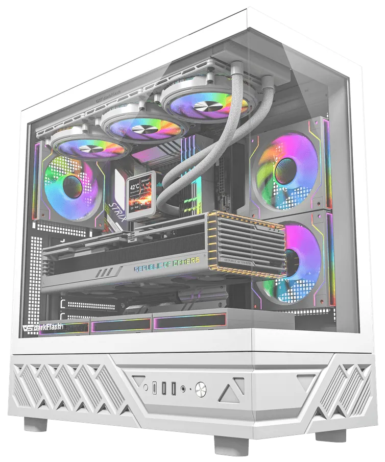 Ryzen 7 7800X3D/ B650M V2/ Вод,охл PCCooler DA360 ARGB WH/ 16 + 16 DDR5/ 1 Tb NVMe/ RX 9070XT 16 GB XFX/ DS950 W/ Genin 1000W