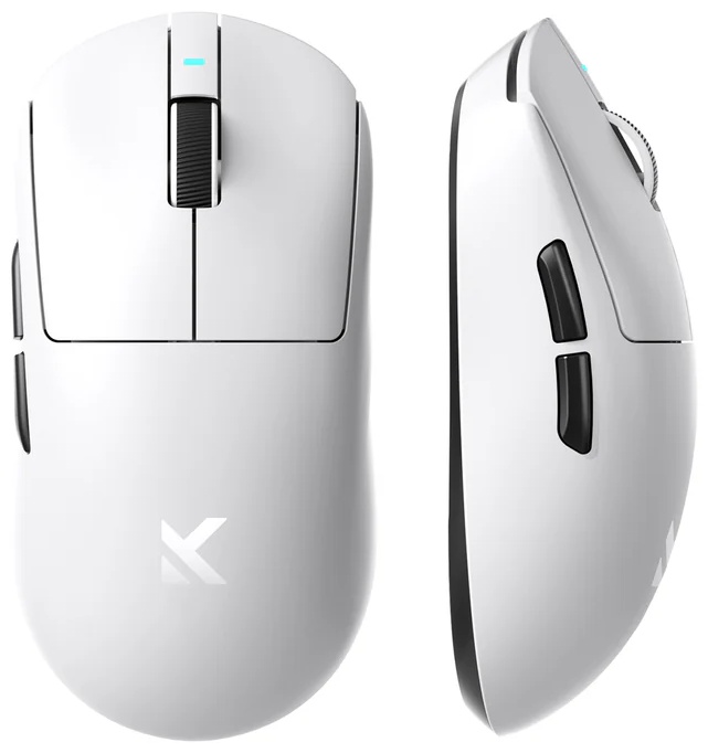 Мышь MCHOSE A7 V3 Ultra+ White/ сенсор PAW3950 TI/ 50 000 DPI/  8000 Гц/ док-станция + RGB подсветка 