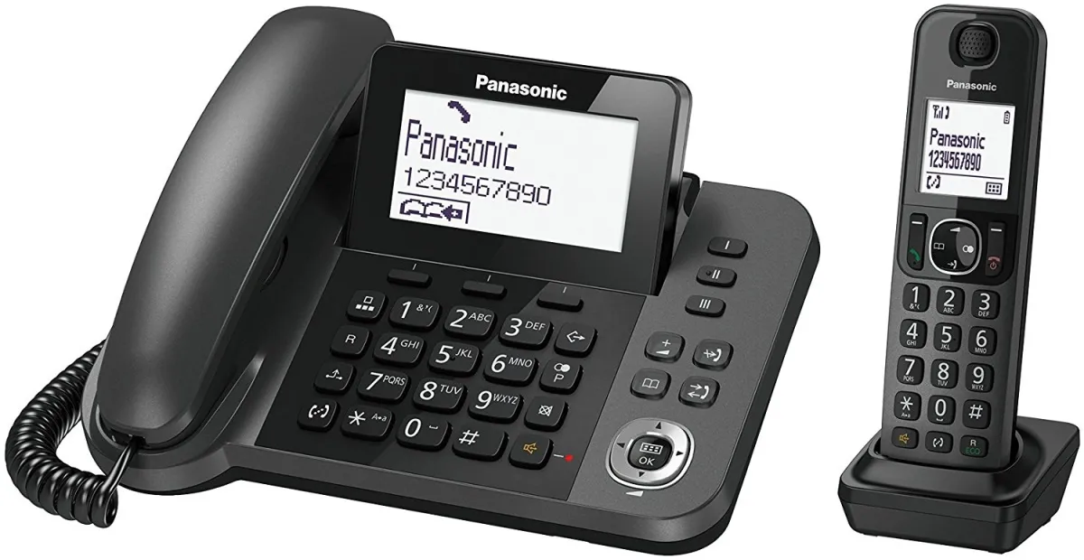 Радиотелефон PANASONIC KX-TGF310 (RUM) Черный металлик