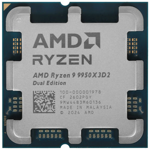 Процессор AMD Ryzen 9 9950X3D2 4,3ГГц (5,6ГГц Turbo) 16C/32T 192MB L3 200W AM5 OEM