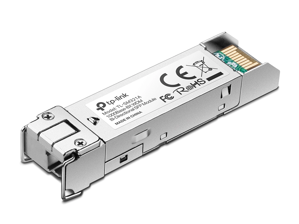 Оптический транссивер GbE SFP WDM Tp-Link TL-SM321A-2 <1000Base-BX двунаправленный оптический WDM-тр
