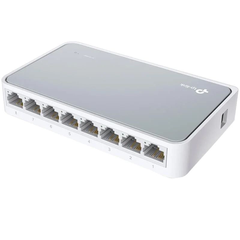 Коммутатор TP-Link TL-SF1008D <8-port 10/100 mini Desktop Switch 8 10/100 RJ45 ports, Plastic case>