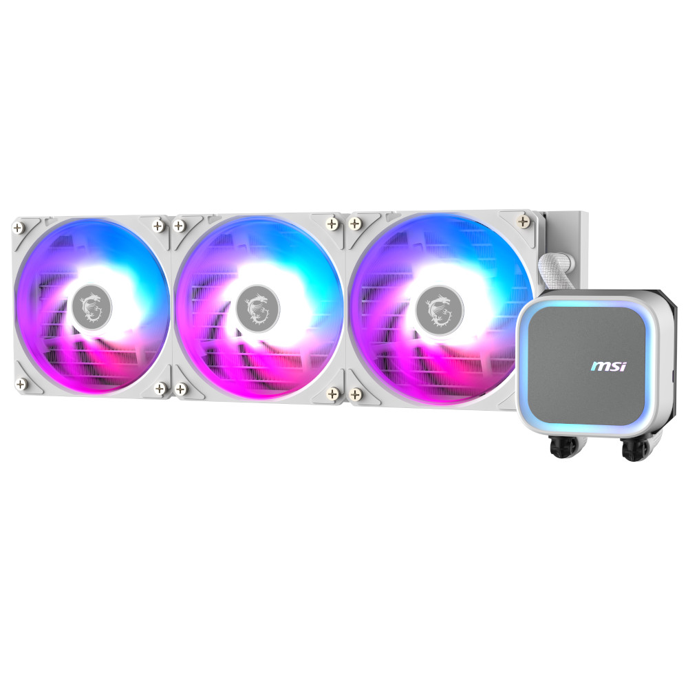 Водяное охлаждение для CPU MAG CORELIQUID A13 360 WHITE Socket Intel/AMD, ARGB, 3pin, Fan 3x120см