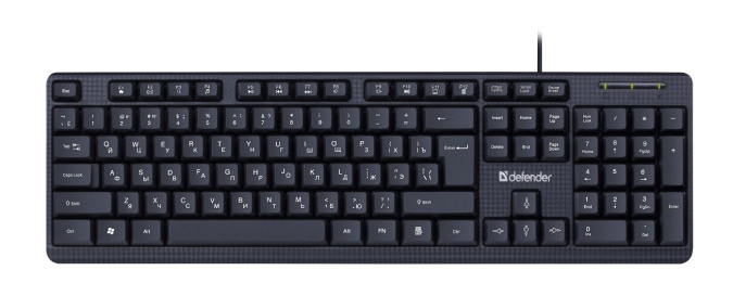 Клавиатура Defender Daily HB-162 RU черный